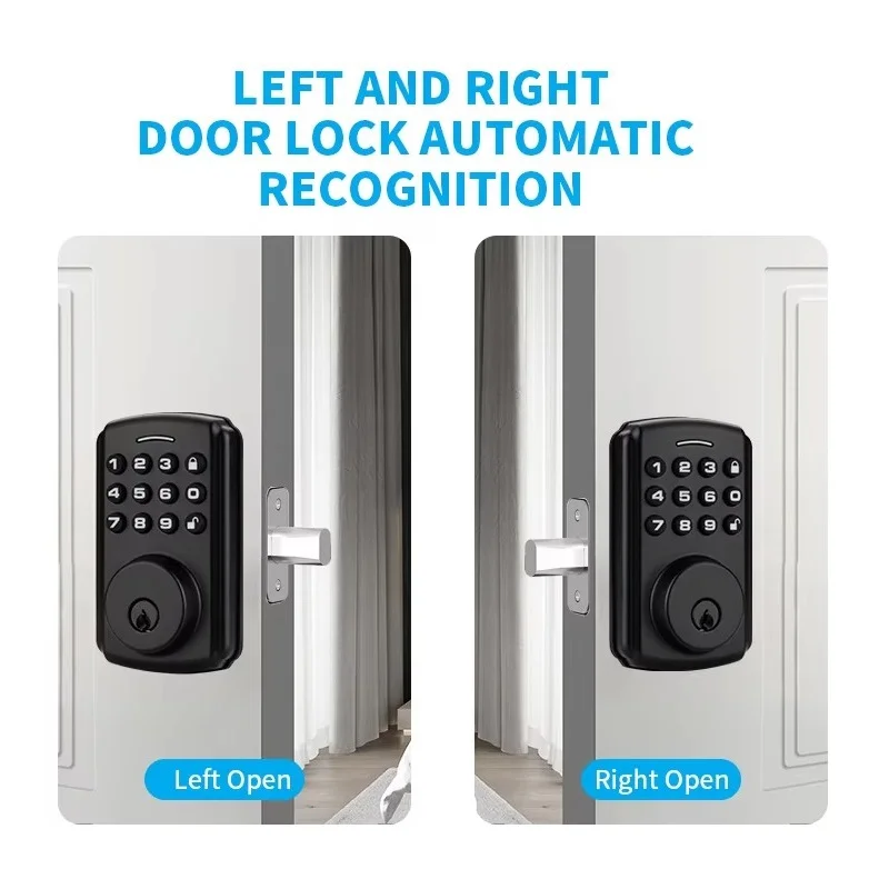 Tuya Digitale Tastatur Smart Lock Mechanische Schlüssel Automatische Riegel Passcode Keyless Gate Lock Ble Wifi Hause Tür Elektronische Schlösser