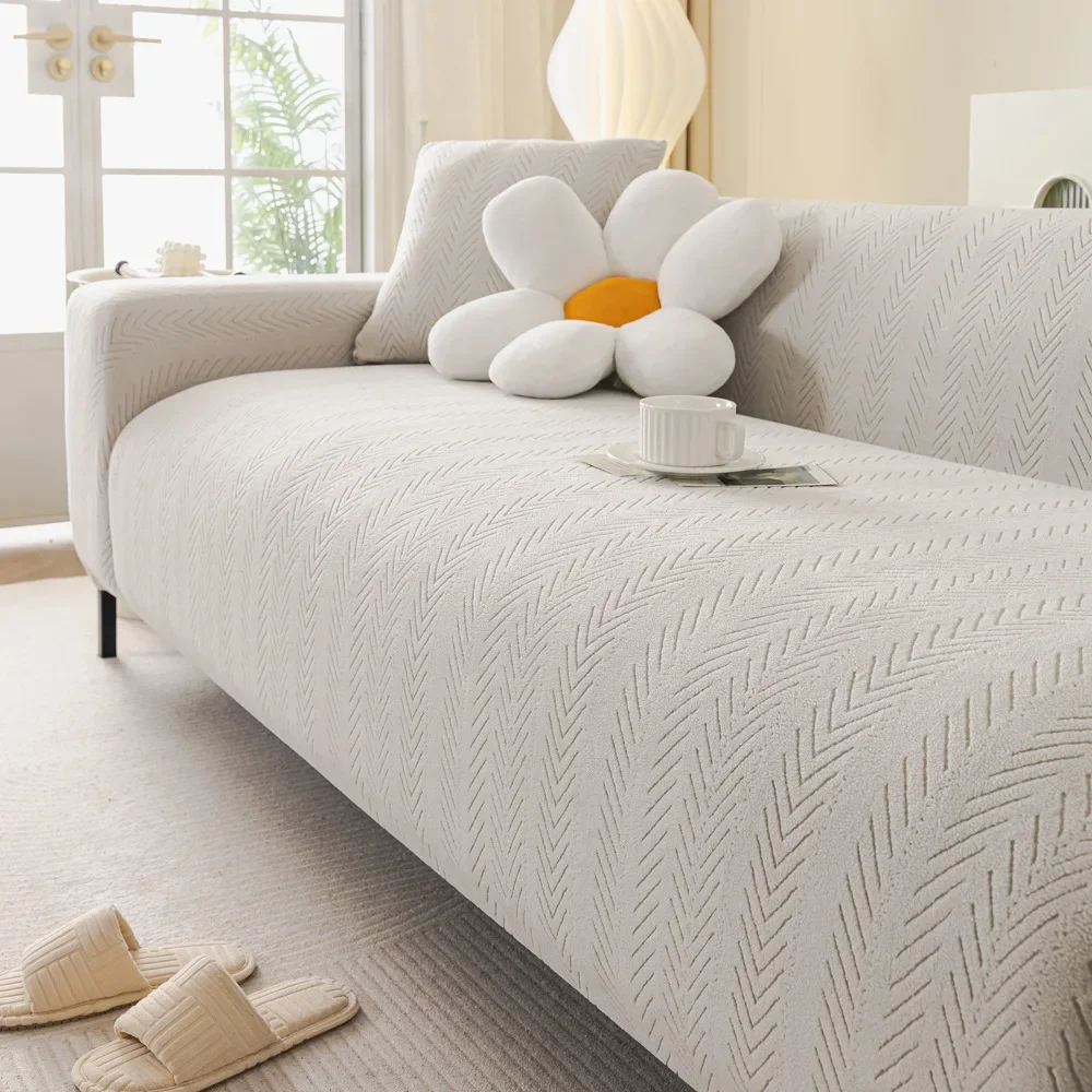Adjustable Elastic Sofa Cover Armchair Protector Corner L Shape Leaves Slipcovers Couch Covers 1/2/3/4/5 Seater