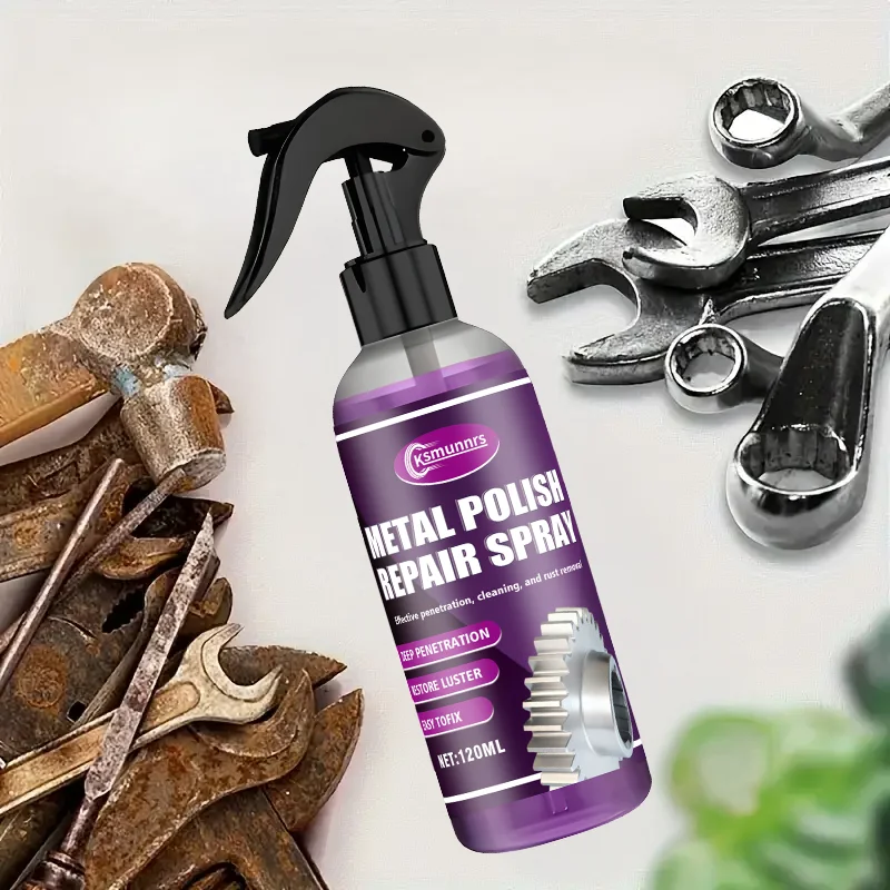 120ML Quick Rust Remover Spray: Citric Acid Formula, No Damage, for Home Metal, Stainless Steel, Cars, Motorcycles