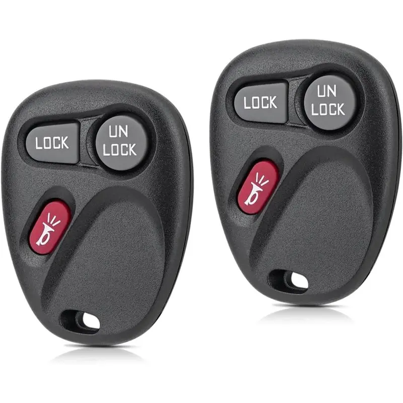 For 1998-2002 Chevy Silverado Suburban Tahoe GMC Yukon Sierra 2PCS Key Fob Replacement For KOBLEAR1XT KOBUT1BT