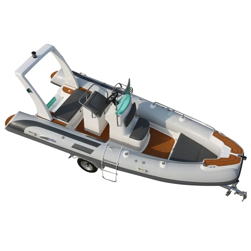 17FT Rhib 520 Hypalon Inflatable Rib Boat with Outboard Motor
