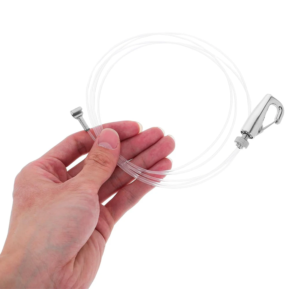 Afbeelding 5: 2-10 stuks T-vormige nylon touwset met verstelbare schroefhaaklus, onzichtbare transparante draadclip, ophangsysteem voor fotolijsten
