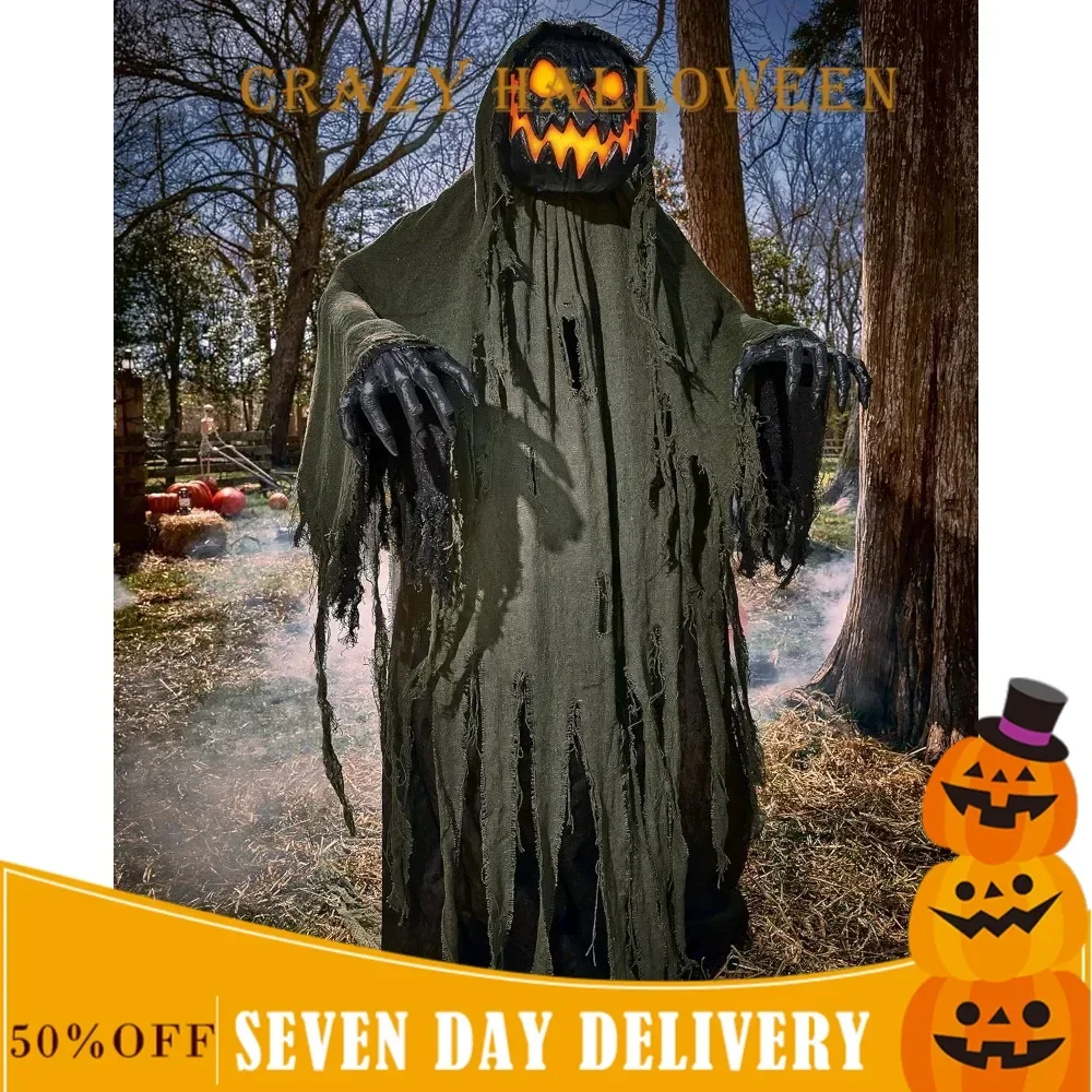 

Halloween Horror Decoration, Spirit 6-Foot Night Scar Animation | Decoration | Animation, Halloween Outdoor Courtyard Decoration