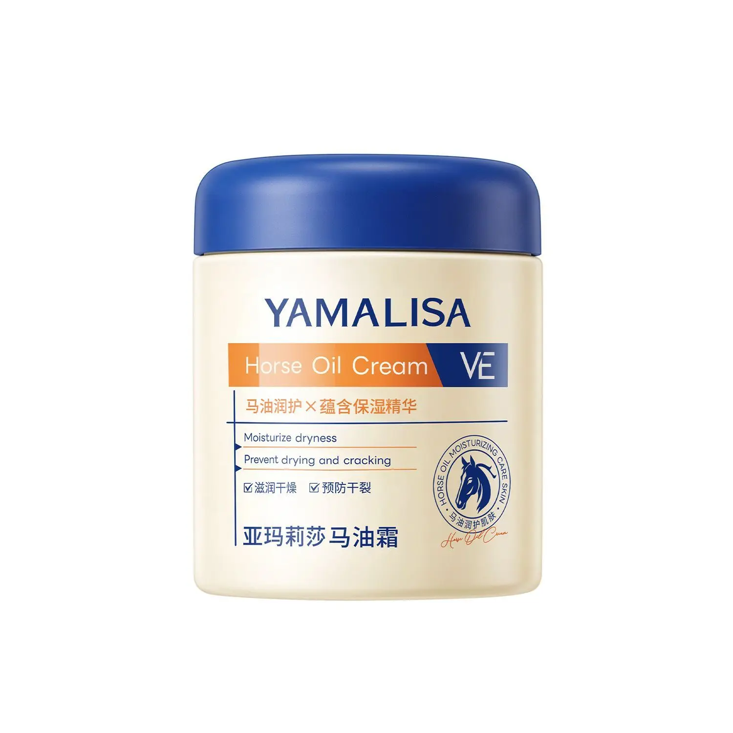 Yamalisha Horse Oil Cream Deep Hydration Moisturizing Relieve Dry Flaky Rough Skin Winter Care Anti-Crack Soften Body Lotion
