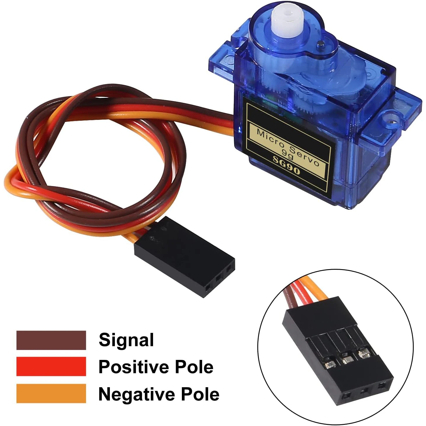 6pcs SG90 9g Micro Servo Motor Kit Mini Plastic Gear 180 Degree for RC Car Airplane Arduino Control Hobby Parts