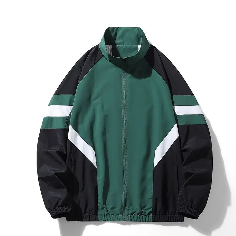 

Contrast Thin Summer Jakcets for Men Mesh Lining Sport Jackets Outdoor Windbreaker Men Women Clothing Spring Vintage Jackets 90s
