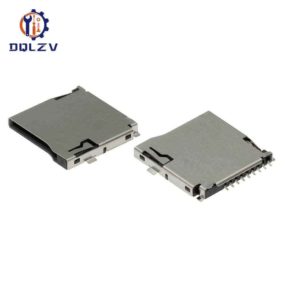 SD Card Socket Adapter Automatic PCB Connector SD card slot connectors,TF card deck, fit for phone, tablet, Vehicle Naviga