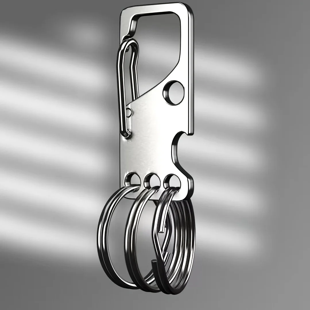 Stainless Steel Keychain Custom Lettering Keyring Personalized for Men's Waist Pendant Key Chain Ring Holder Laser Engraved