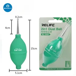 2 in 1 Dust Cleaner Air Blower Ball for Phone PC Keyboard Dirt Removing Camera Lens PCB Soldering Repair Cleaning Hand Tool Set
