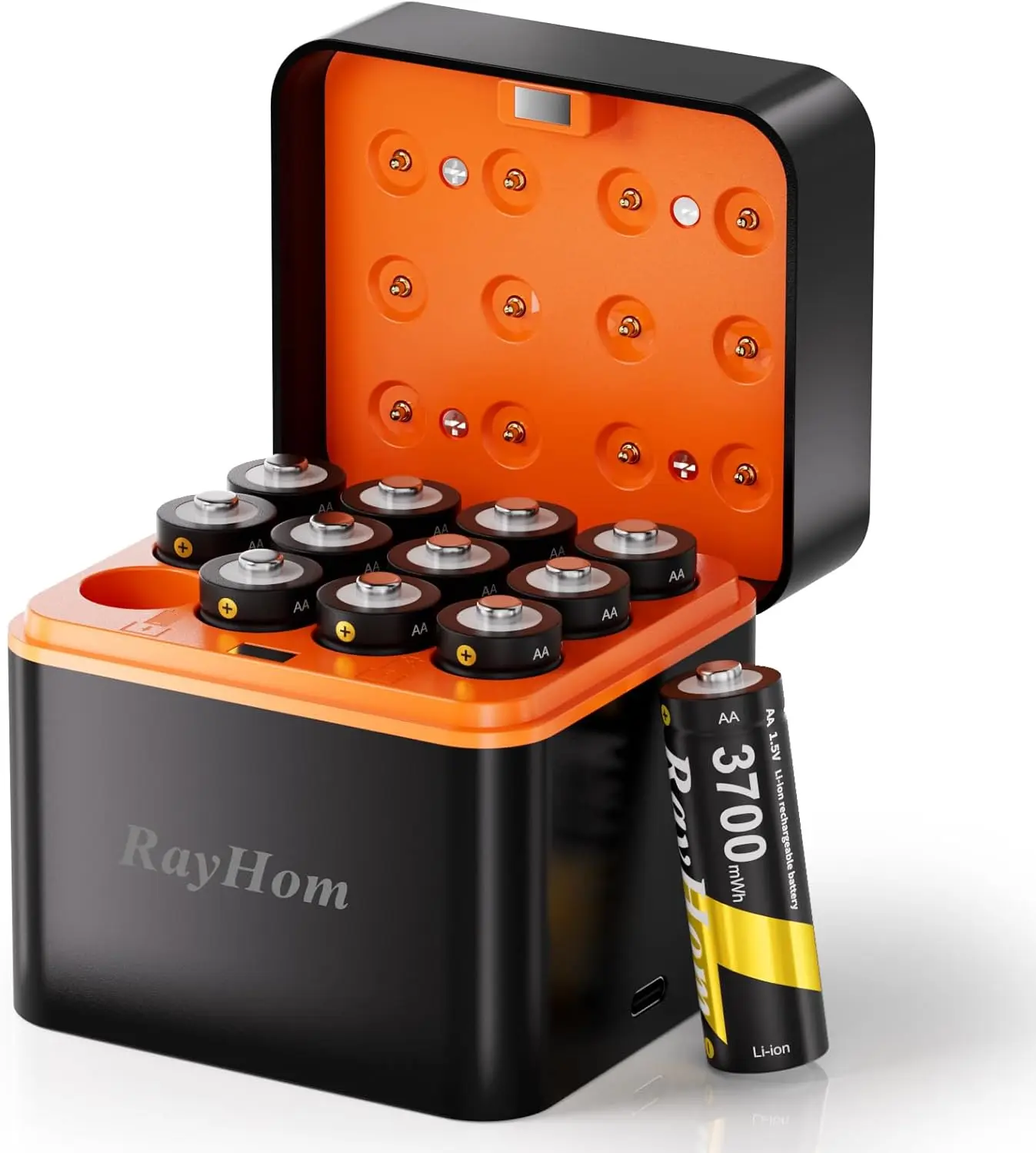 

Перезаряжаемые литиевые батарейки AA с зарядным устройством, 12 штук, высокая емкость, 1.5В, постоянное напряжение, для камеры Blink