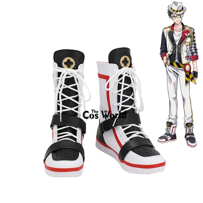 

Игры Twisted Wonderland Trey Clover, обувь на плоской подошве для косплея, ботинки