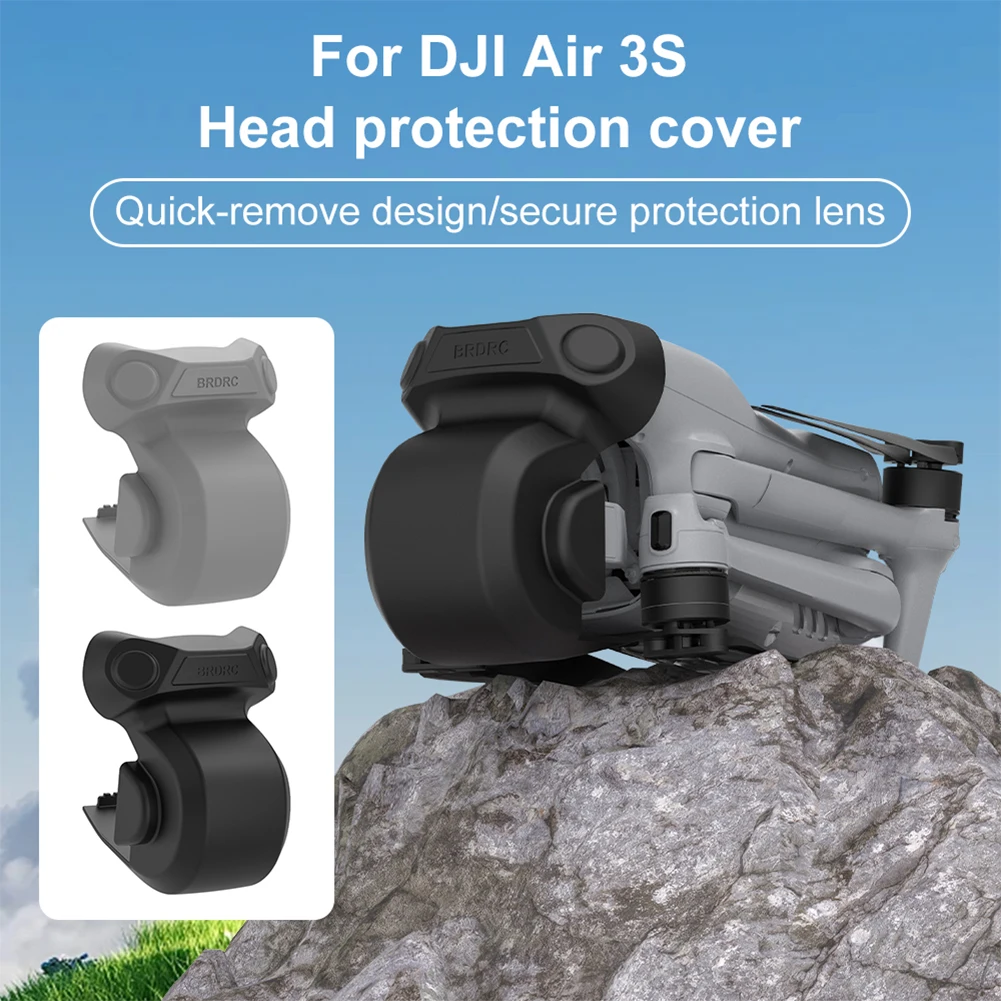 For DJI AIR 3S Drone Gimbal Lens Protection Cover Dustproof Lens Protection Cover Cap Lens Cap for DJI AIR 3S Drone Accessories