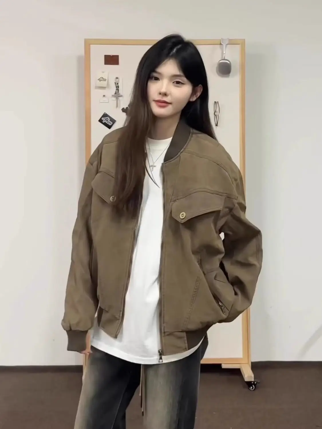 

Куртки-бомберы, женская куртка для девочек, осенняя многослойная куртка из искусственного шелка со складками, с рюшами, сказочная принцесса, милая, элегантная, красивая, уникальная индивидуальность