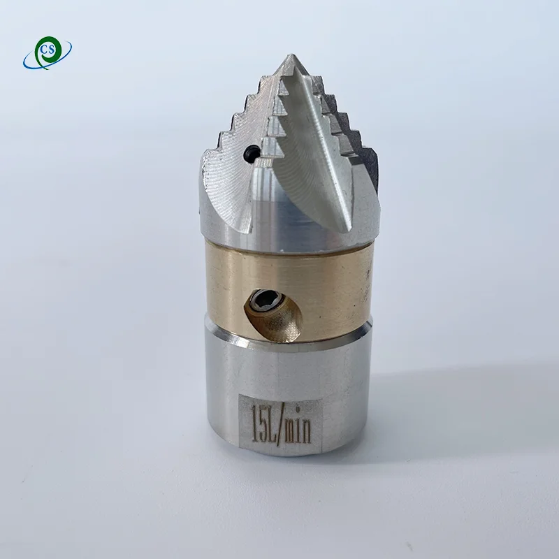 

3/8 "M22 женская канализационная сливная трубка, вращающаяся насадка для очистки, 15-40 л/мин, насадка для воды высокого давления, размораживающая шламу и смазочная насадка для мыши