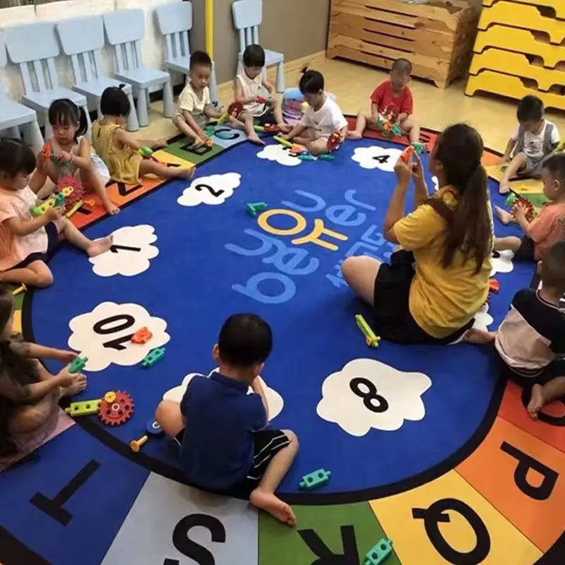 160*80cm Preschool Montessori Play Mat Non-slip Playmat Kindergarten Classroom Decoration Children Room Rug Custom Made Logo Mat