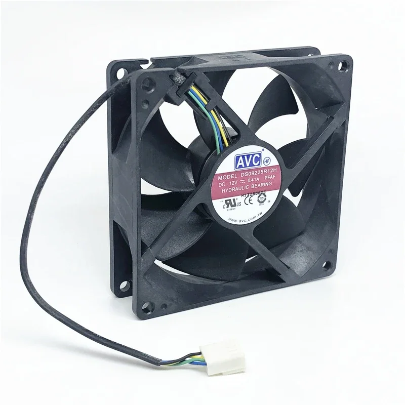 pa Original AVC 12V 0.41A 9025 92MM 90MM 90*90*25mm 92*92*25mm Cooing Fan For CPU Cooling Fan DS09225R12H With PWM 4pin