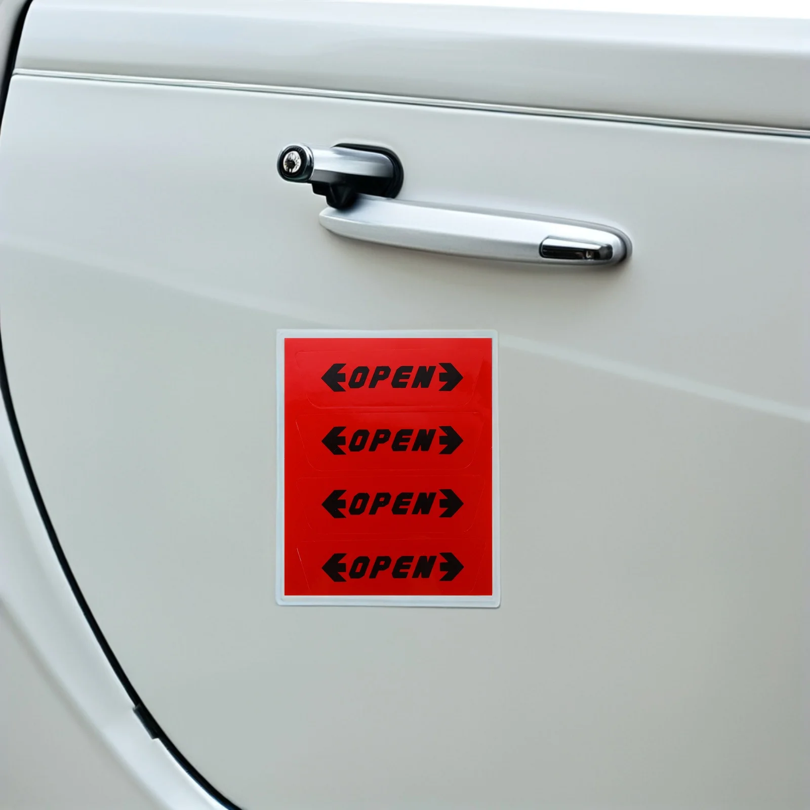 

60Pcs Car Door Reflective Warning Stickers High Visibility Self-Adhesive Safety Anti-Collision Tape Night Protection Vehicle