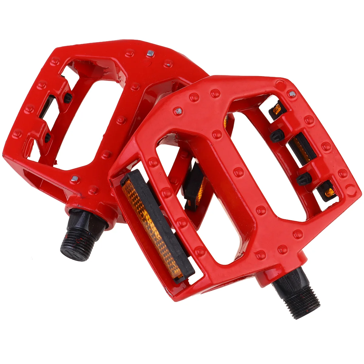 

1 Pair Aluminium Alloy Bike Pedal Special Rolling Ball Pedal Multi-purpose Bike Pedals Bike Pedal Accessory (Red Single Rolling