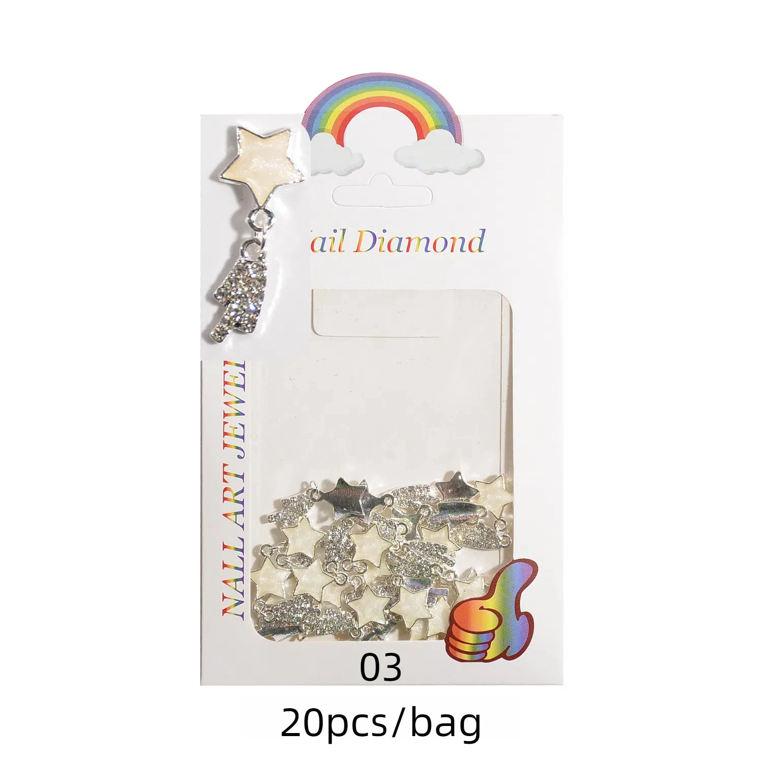 Trending 3D Star Nail Decor Legering Ster Hangers met Micro Set Diamanten Perfecte Vijfpuntige Ster Nagel Versieringen Charms