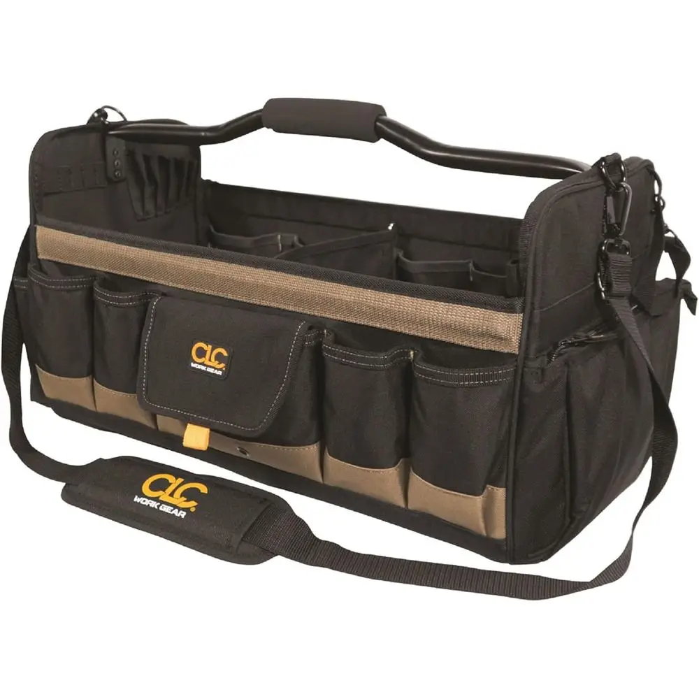 

20-Inch Soft-Sided Open-Top Toolbox with 27 Pockets for Work Gear