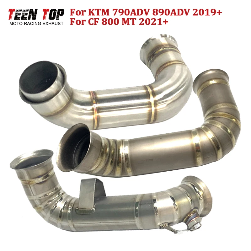 

Выхлопная труба мотоцикла для CFMoto 800MT, выхлопная труба Decat для KTM 790adv 890ADV, среднее подключение, катализаторная трубка, оригинал