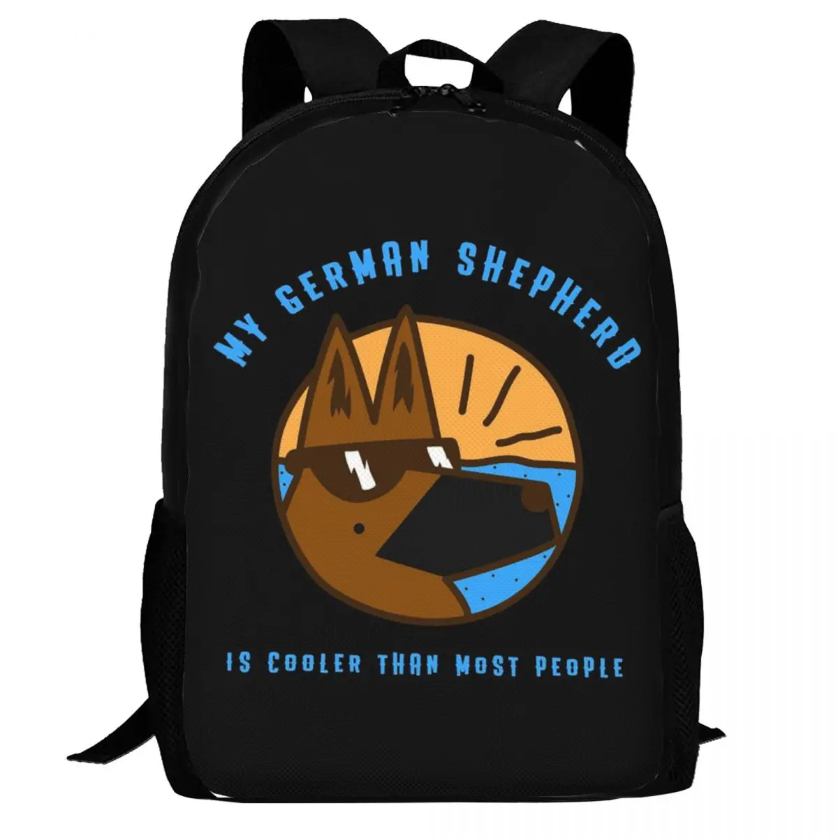 

My German Shepherd Dog Is Cooler Backpack Daypack Large Capacity Kids BookBag School Bag Shoulder Bags for Men Women