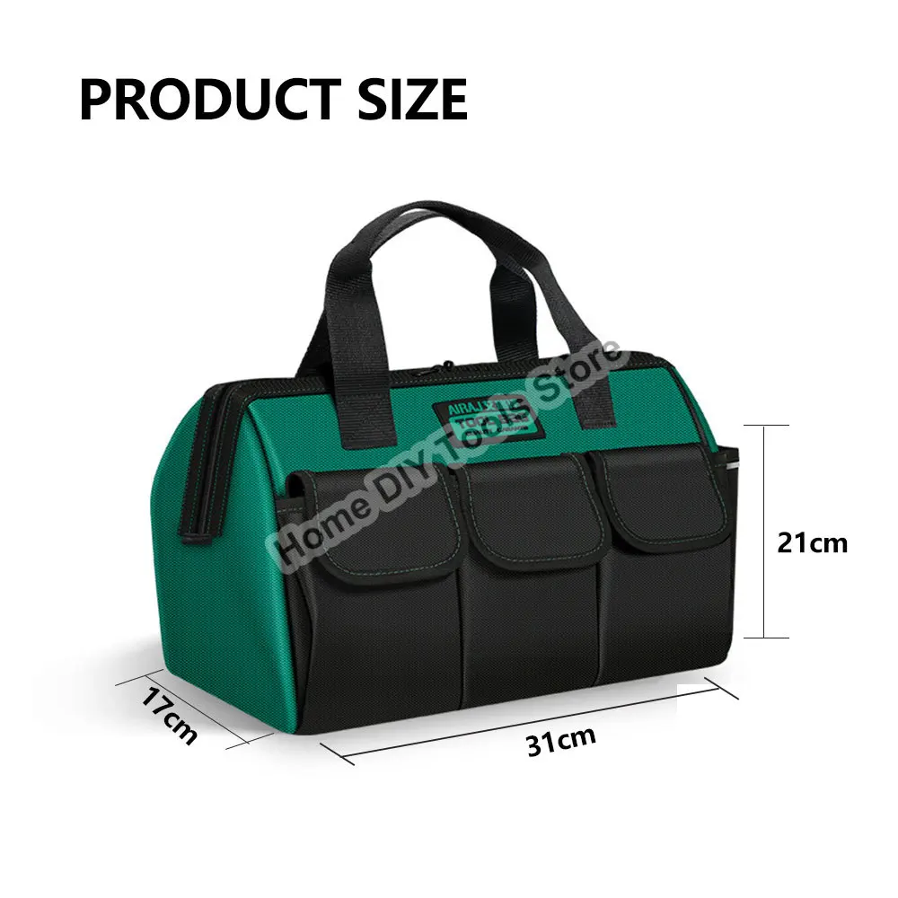 Multi-Function Tool Bag 1680D Oxford Cloth Electrician Bag, Multi-Pocket Waterproof Anti-Fall Storage Bag