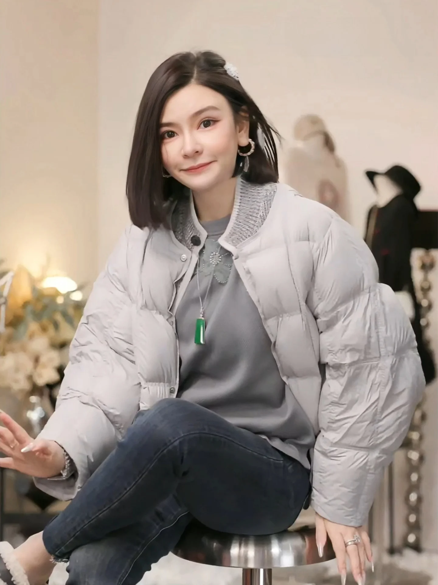 

Удобная женская пуховая куртка PTherine 2025 с эффектом двухслойности, зимняя верхняя одежда из теплой хлопковой ткани