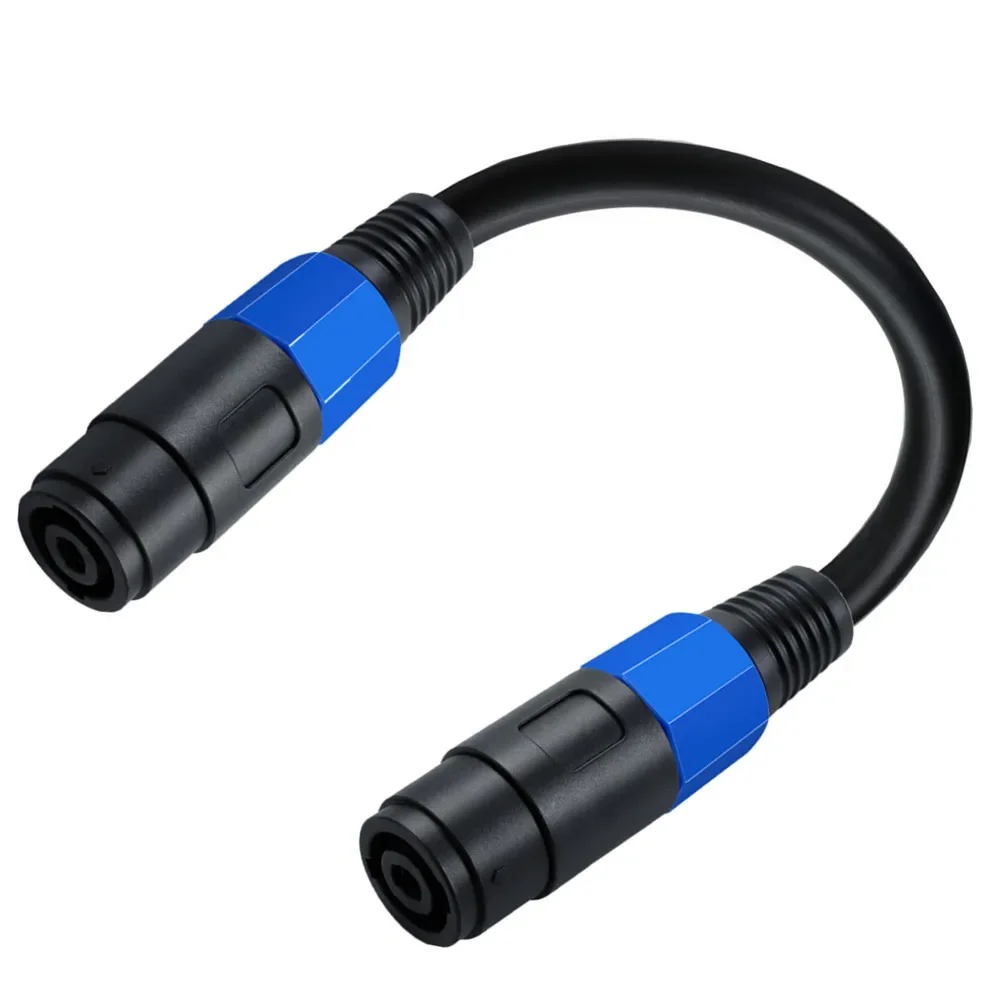 Speakon SOUND Female To Female Cable Speakon Plug Jack Straight Coupler Speaker Cable Extension Cord 0.2m 20CM