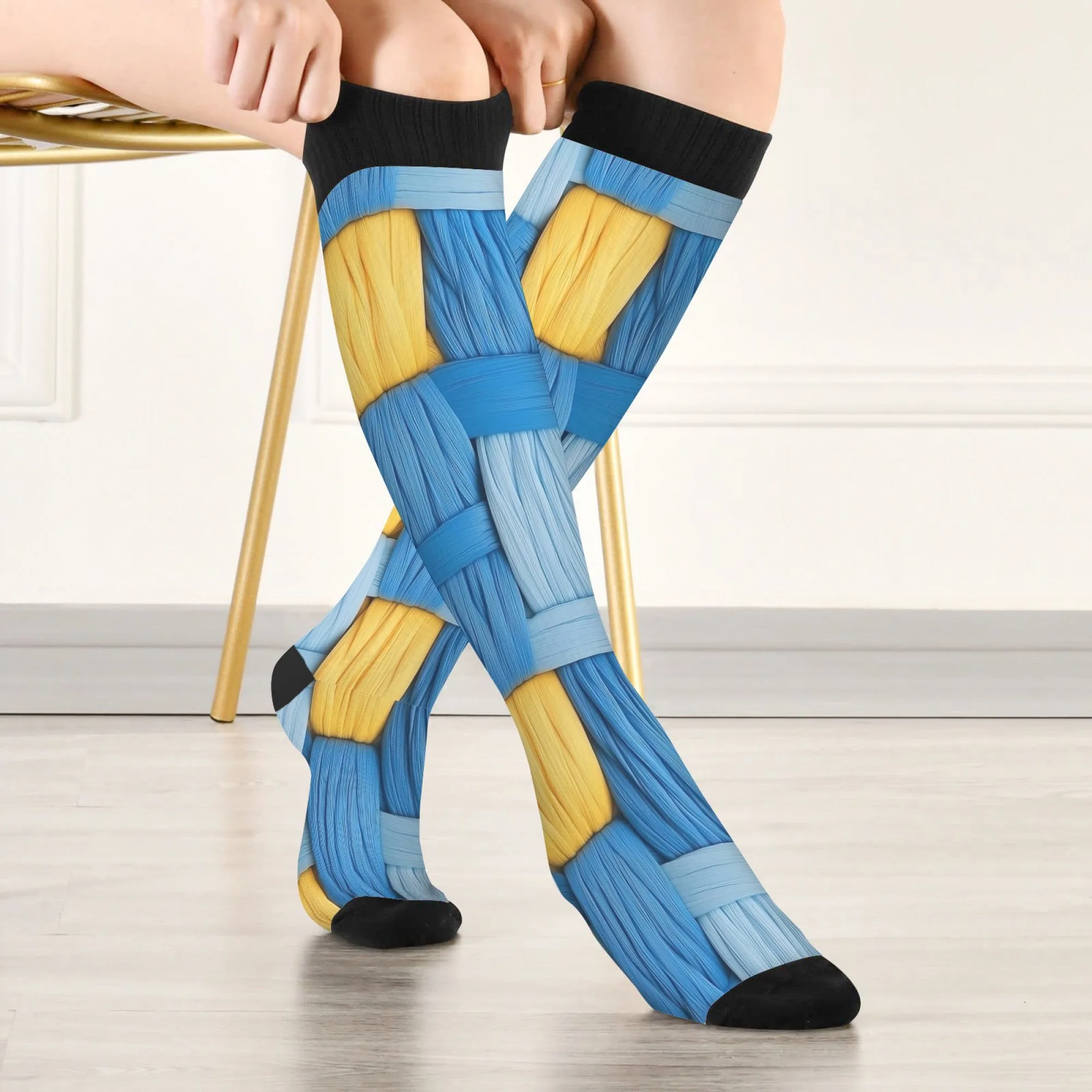 Тканые из нескольких цветов носки в стиле ретро, повседневные модные чулки, теплые дышащие нескользящие носки, подарок унисекс