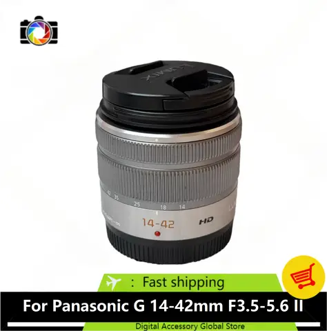 95% Nuovo Genuino Per Panasonic LUMIX G VARIO 14-42mm f/3.5-5.6 II ASPH MEGA OIS Obiettivo Zoom Digitale Intercambiabile - H-FS1442A