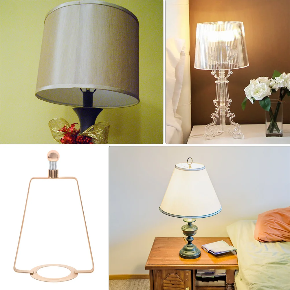 

2pcs Lamp Shade Bracket Iron Frame For Table Lamps Metal Harp Holder Diy Lampshade Adapter Replacement Parts Hardware