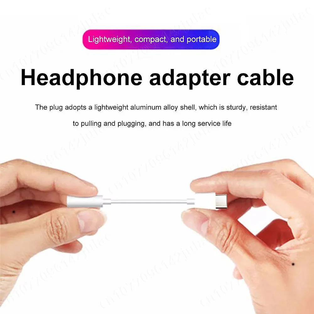 NNBILI USB Type C to 3.5mm Earphone Jack Digital Audio Adapter Converter for iPhone 15Pro Sumsang Xiaomi Poco LG Audio Aux cable