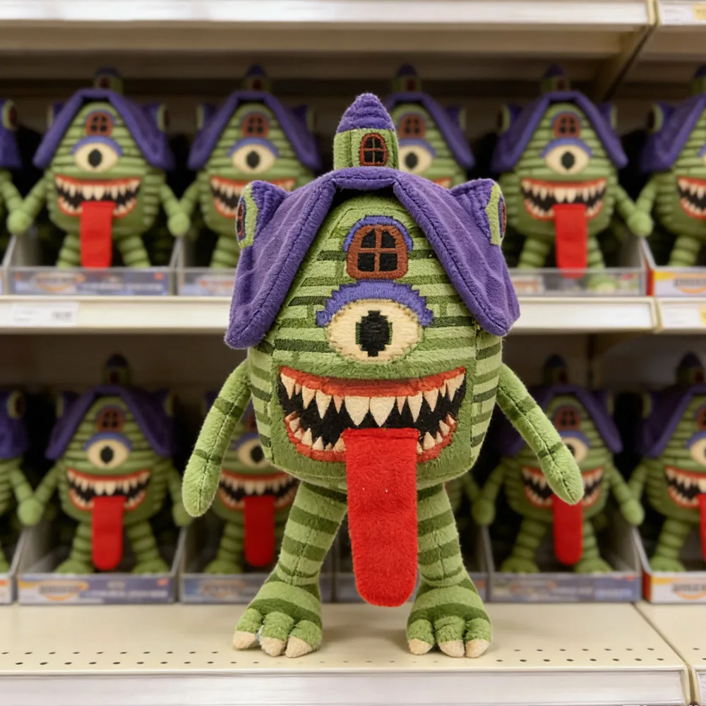 ตุ๊กตาสตีลอะเบรนร็อต ตุ๊กตาสัตว์ประหลาดแสนสนุก ตาโต หมวกสีม่วง จากสตีลอะเบรนร็อต ของเล่นตุ๊กตาสำหรับเล่นเกม