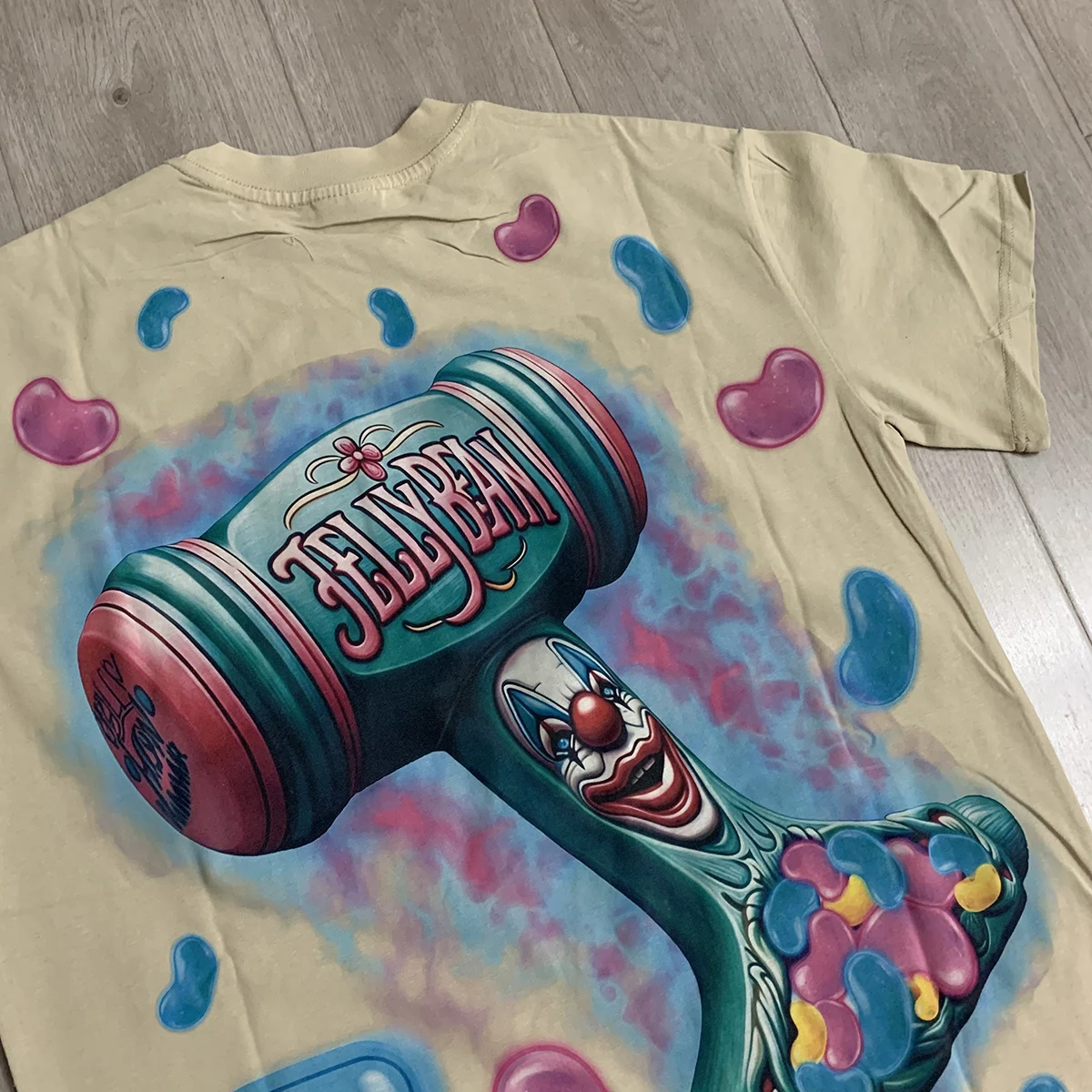 Streetwear-T-Shirt mit Charakter-Print und Glitzerdiamanten, Kurzarm, Rundhalsausschnitt, Baumwolle, Sommer-T-Shirts, Oversize für Männer und Frauen – Detail 7