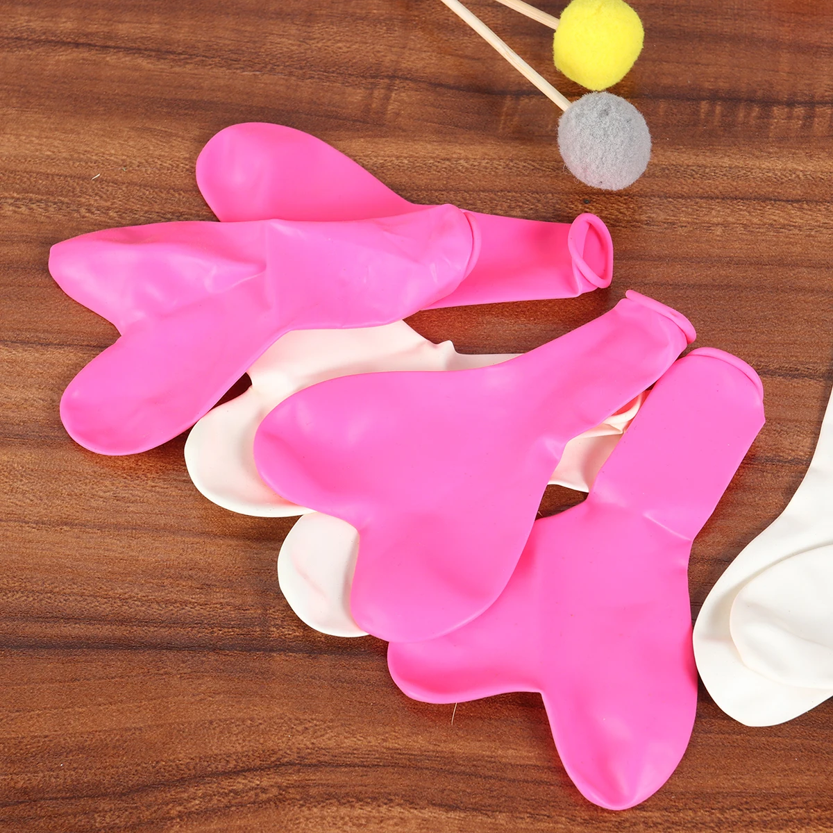 

50 Pcs Heart Shaped Balloon Pink White Latex Wedding Party Decoration DIY Arch Columns Bunch Bouquet Birthday Shower Anniversary