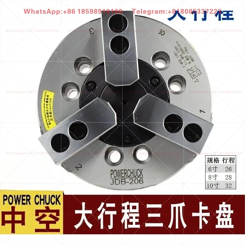 Specifications Hollow Large Stroke Hydraulic Chuck POWER CHUCK Hydraulic Chuck Through Hole Hydraulic Three Claws
