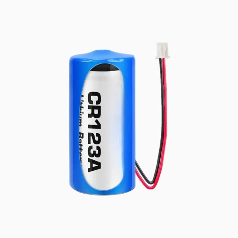 

CR123A/CR17345 3V 850mAh with 2.54 white, plug, non-rechargeable battery, brand new -