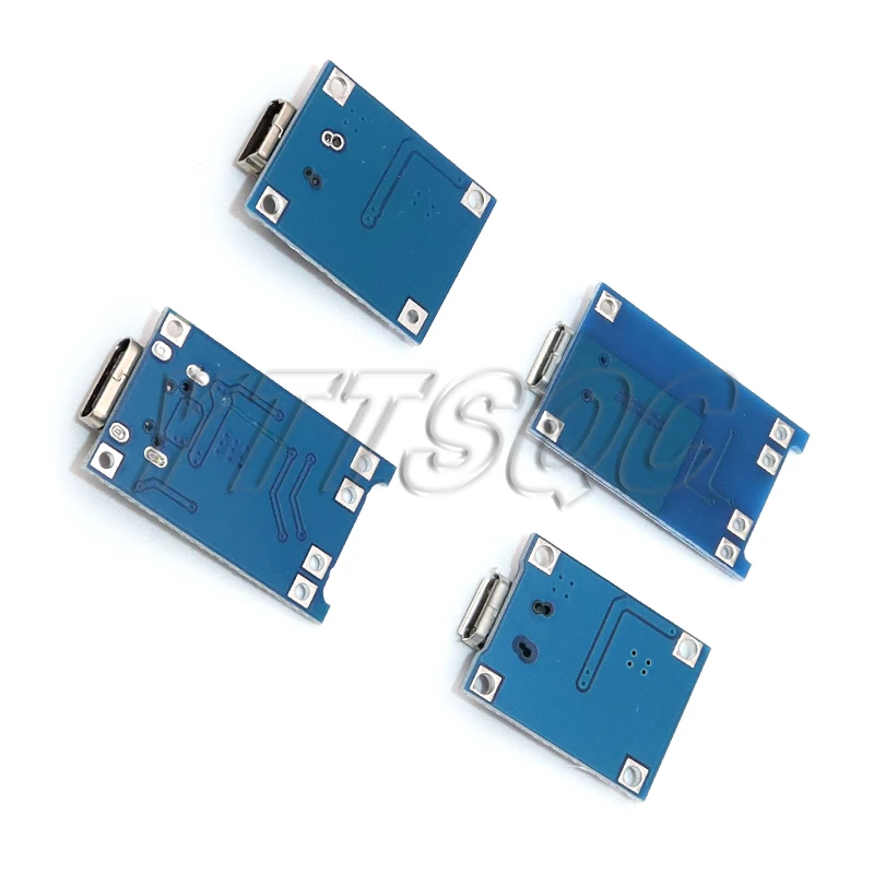 5 pcs Micro USB 5V 1A 18650 TP4056 Lithium Battery Charger Module Charging Board With Protection Dual Functions 1A Li-ion