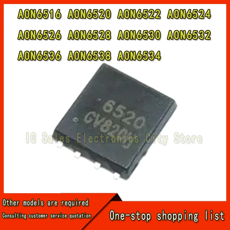 (5piece)100% New AON6516 AON6520 AON6522 AON6524 AON6526 AON6528 AON6530 AON6532 AON6536 AON6538 AON6534 QFN-8 Chipset