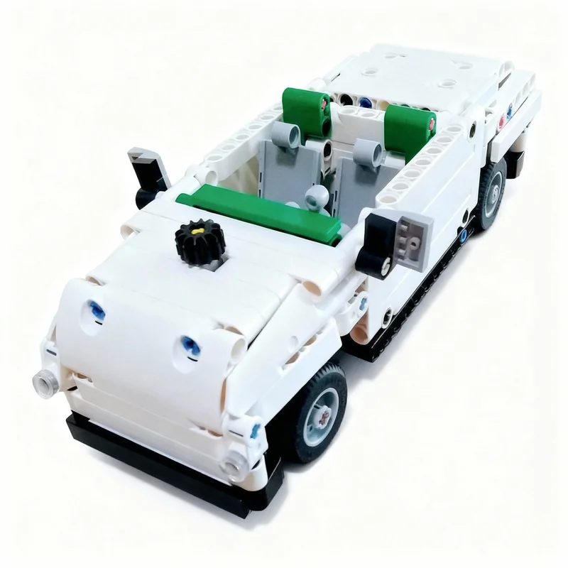 260 個 MOC テクニカルルーフレスセダンモデルビルディングブロック建築クリスマスギフト組み立てる DIY クリエイティブおもちゃアイデア教育