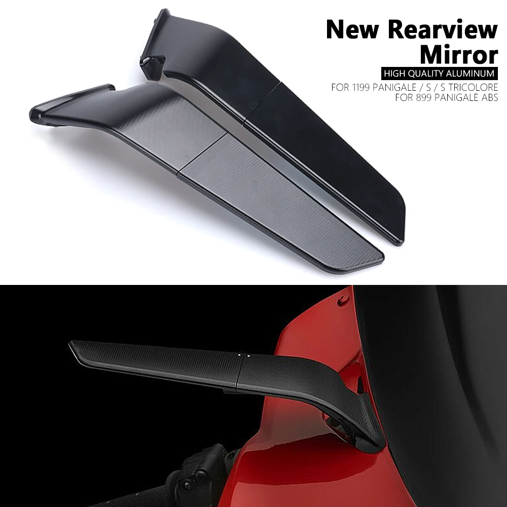 

Motorcycle Mirror Wind Wing Adjustable Rotating Rearview Mirror For Ducati Panigale 1199 S Tricolore PANIGALE 899 ABS 2013-2015