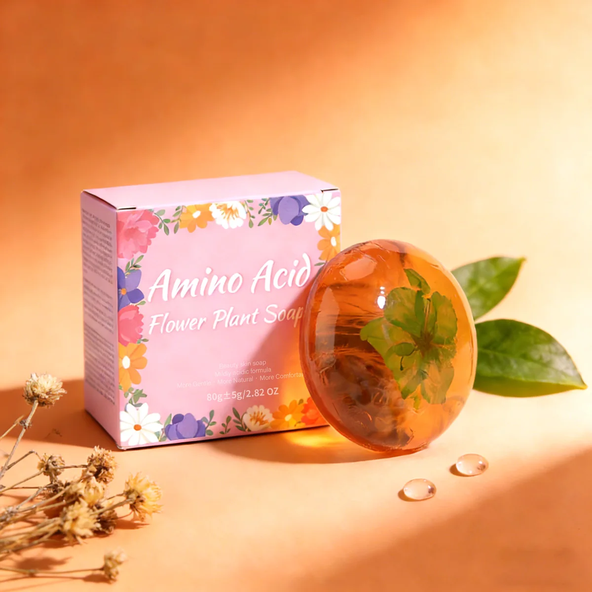 

80 г натуральное цветочное мыло ручной работы с аминокислотами и кокосовым маслом, увлажняющее, осветляющее, твердое, очищающее и мыло для ванны