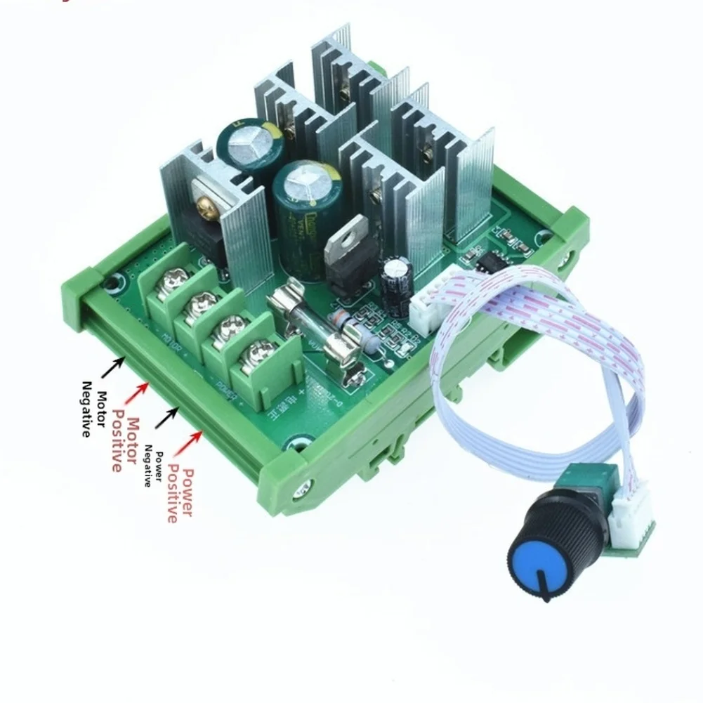 

For DIY Motor Projects Green DC Motor Controller Variable Speed Motor Driver 30A Motor Driver Up To 2000W Output