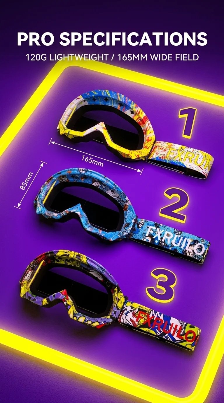 New colors Motocross Goggles Glasses Riding Skiing Sport Eye Ware MX Off Road Helmets Gafas Motorcycle Goggle for ATV DH MTB