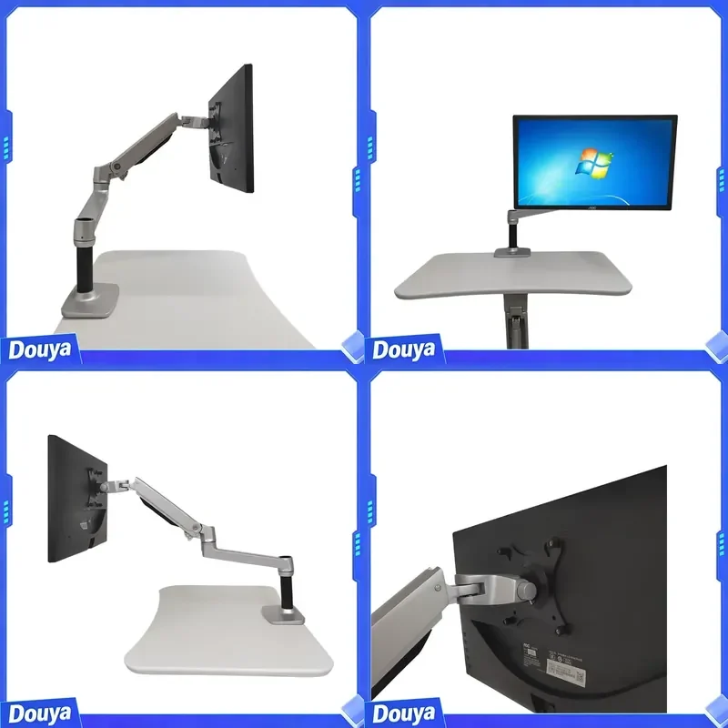 Wholesale Hot Selling Tabletop Support Single Arm Desk Mount Stand Arm VESA Mount Stand Bracket