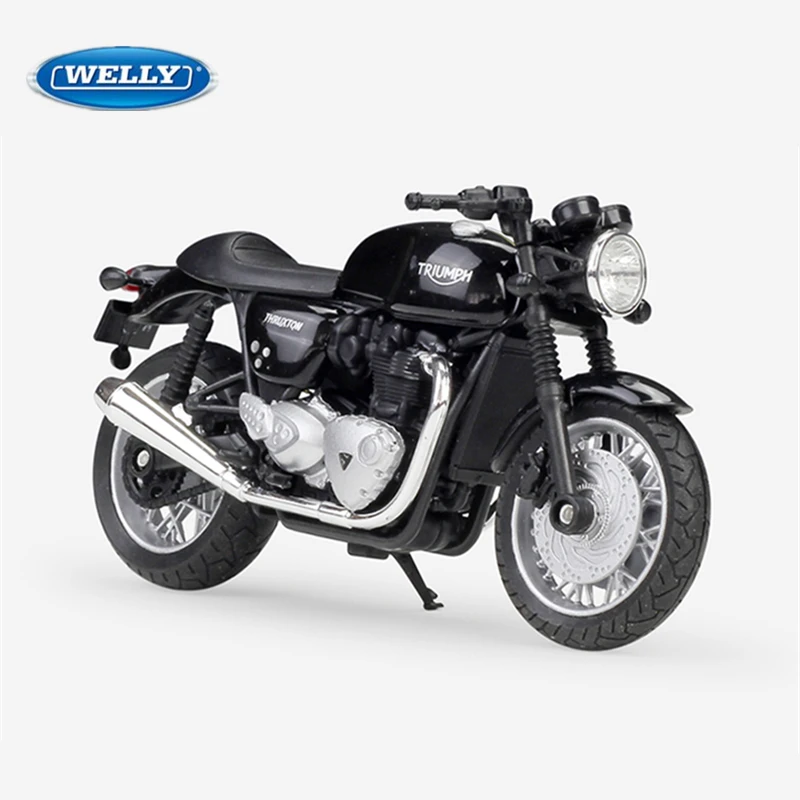 

WELLY 1:18 TRIUMPH Thruxton 1200 Alloy Sports Motorcycle Model Diecast Classic Street Motorcycle Model Simulation Kids Toys Gift