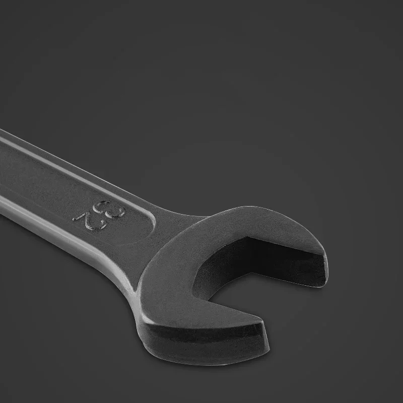 Heavy Duty Open End Wrench Black Spanner 14mm 16mm 17mm 18mm 19mm 21mm 22mm 24mm 27mm 30mm 32mm 36mm 41mm High Carbon Steel