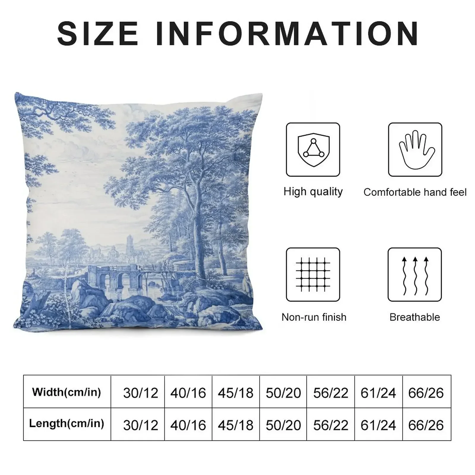 Blue Toile French Blue and White Coastal Grandmother Grandmillenial Design Vintage Antique Artwork Art Print of a P Throw Pillow