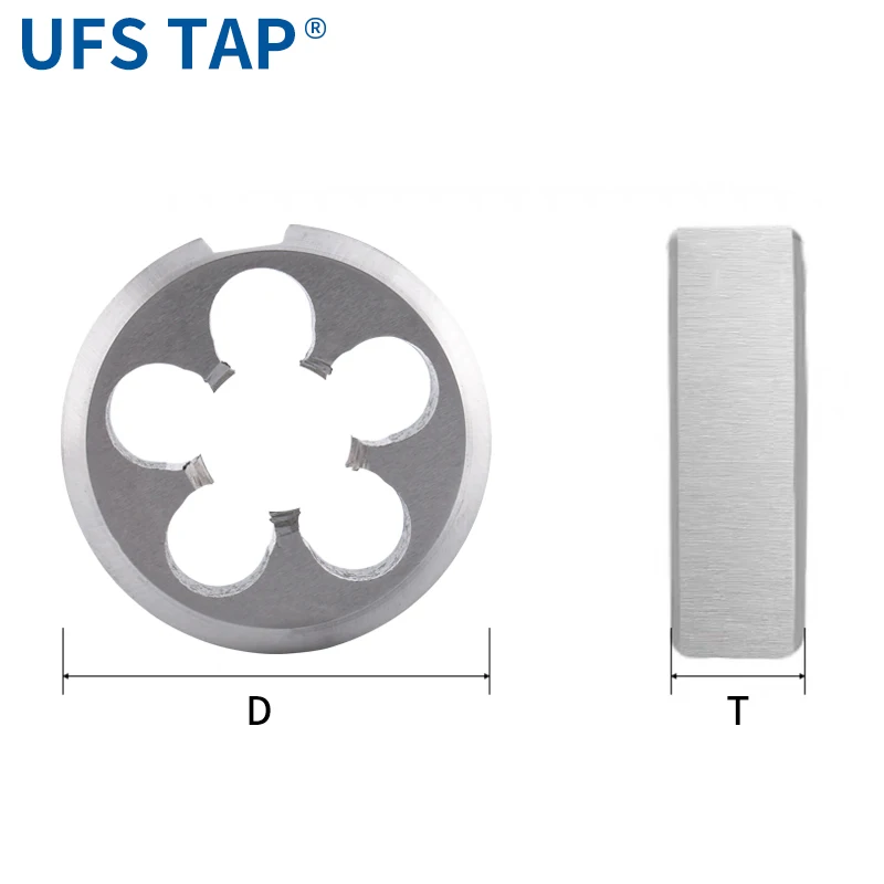UFS TAP HSSE Metric Fixed Round Die M0.8 M0.9 M2 M3 M4 M5 M6 M8 M10 M12M14M16UNC UNF 1/4 5/16 3/8 1/2 Thread Screw Threading Die